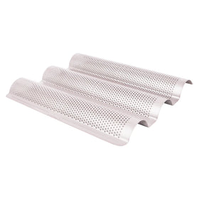 CHEFMADE WK9083 Carbon Steel Bakeware Non-Stick Ultra Ventilate Design Small Non-Stick Baking French Bread Baguette Tray Pan