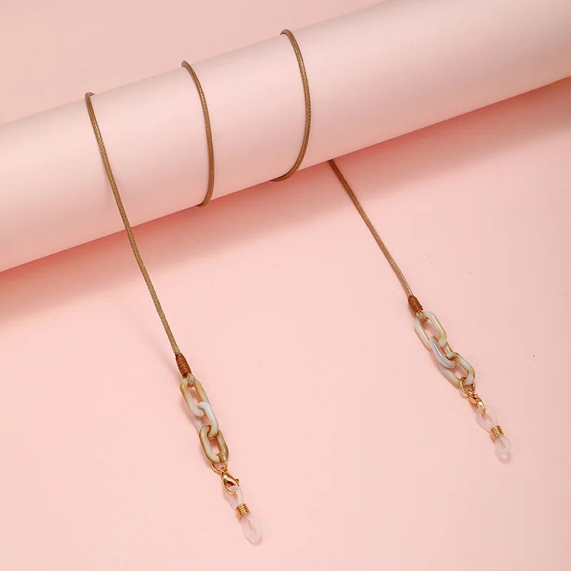 Cheap Price Custom Newest Fashion Acrylic Sunglasses Chain Decoration OEM Accepted 100 Pcs MOQ for Wholesale