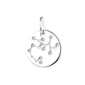 YILUN Custom 925 Sterling Silver Sagittarius Pendant Loves Freedom Rhodium Plated Coin Horoscope Pendant Jewelry for Women