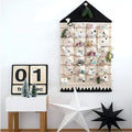 Luxury Christmas Advent Calendar Electric Santa-Shaped Wall Hanging Bag Candy-Style Xmas Countdown Decoration for Home Wedding