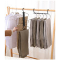 5-in-1 Clothes Rack Multi-function Stainless Steel Pants Rack Folding Clothes Rack Magic Telescopic Seamless Pants Clip