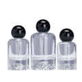 High Quality 30ml 50ml Factory Direct Wholesale Glass round Perfume Bottle Screen Printing Surface round Cap Refillable