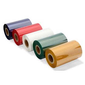 Factory Wash Care Resin Barcode Ribbon for Cloth Labels Red Blue Colorful Ink Labels Printer Thermal Transfer Wax Ribbon