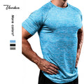 Men's Lightweight Summer Fitness T-Shirt Quick Dry Breath Custom Printed Plain Gym Wear European Plus Size for Gym Workouts
