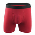 High Quality Mid-Rise Cotton Spandex Men's Boxer Briefs Breathable Mens Underwear for Daily Use Boxers for Canada