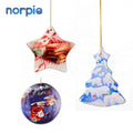 Merry Christmas Gifts Blank Sublimation Ceramic Christmas Ornaments