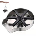 Automatic Stainless Steel Cup Washer Glass Rinser with Brush for Kitchen Sinks Restaurants Bars & Coffee Shops