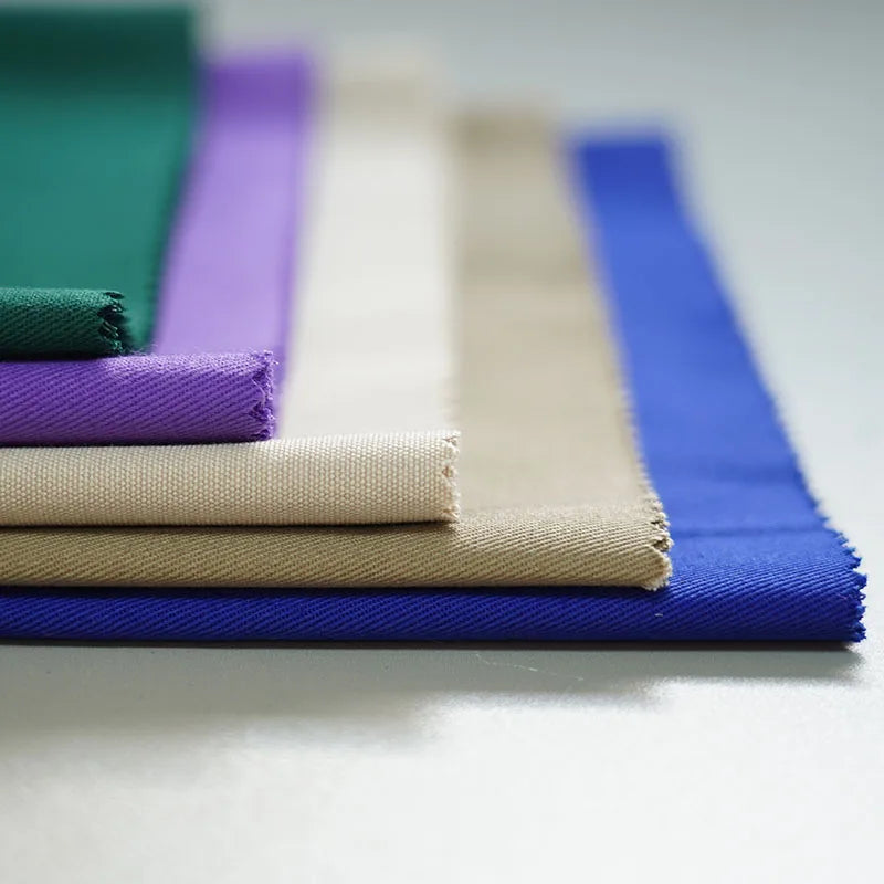 100% Cotton Gas Station Chef Fireproof Fabric T-Shirt 3/1 Woven Tishirt 20*16 128*60 57/58" Plain Dyed Twill for Bag Use
