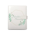 Personalized Faux Leather Binder Wedding Planner Book and Organizer for the Bride