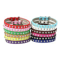 Wholesale Stocked Adjustable Rhinestone Diamond Luxury Leather Pet Collar Dog Jewelry