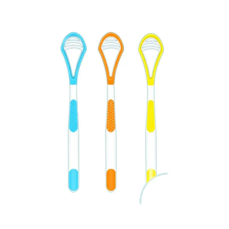 Spoon Shape Heathy Deep Clean Silicone Customized Logo Selling Tongue Scrapers Cleaner Cleaning for Adult