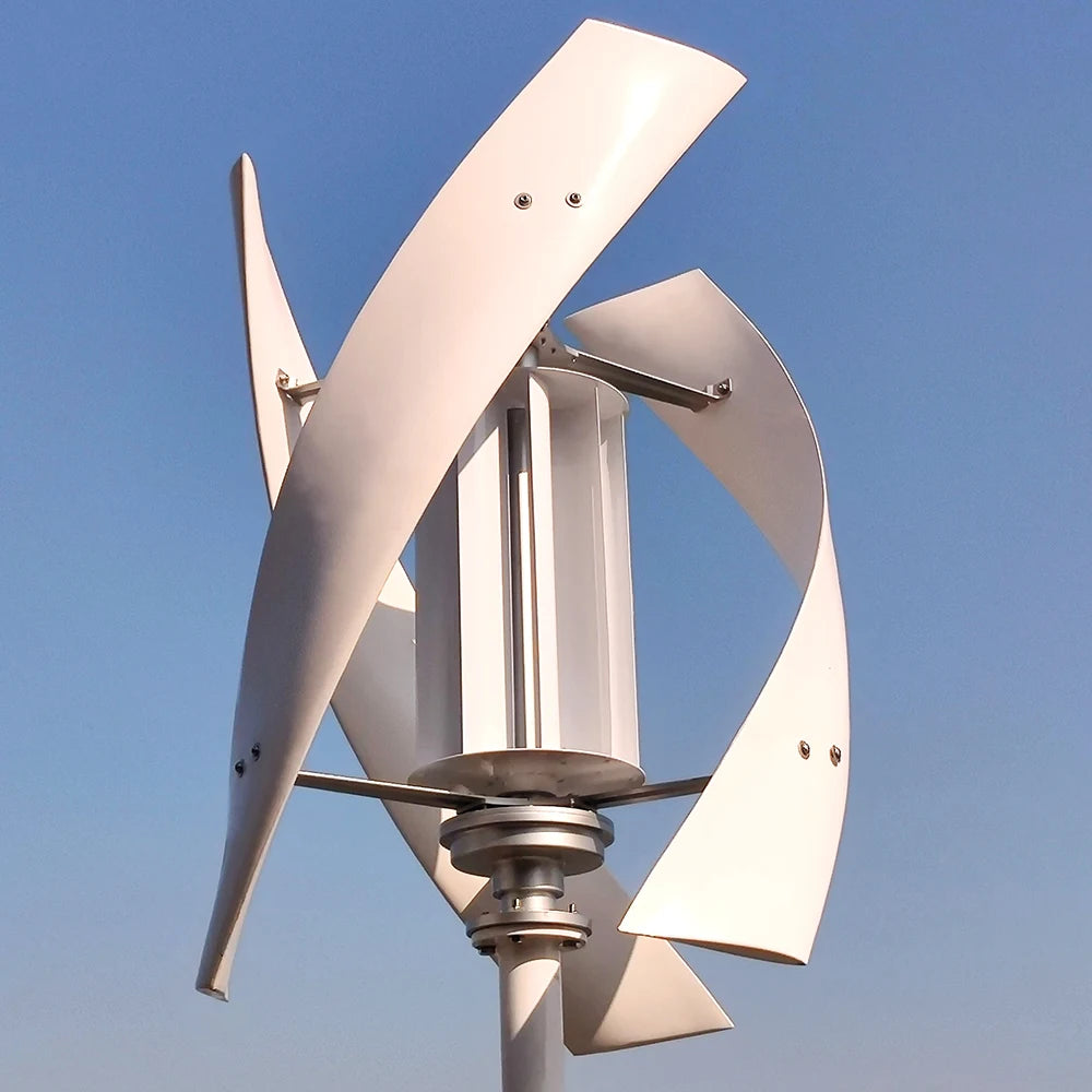High Voltage 2000W Home Use Wind Turbine 2kw 2.5kw Vertical Axis Maglev Plant 24V 48V Hybrid Charge Controller Generator for