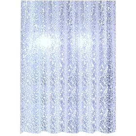 Factory Price Frosted Shower Curtain Liner 2.2x1.8m Transparent Waterproof Bathroom Curtains 3D Stone PVC Bathtub Bath Screens