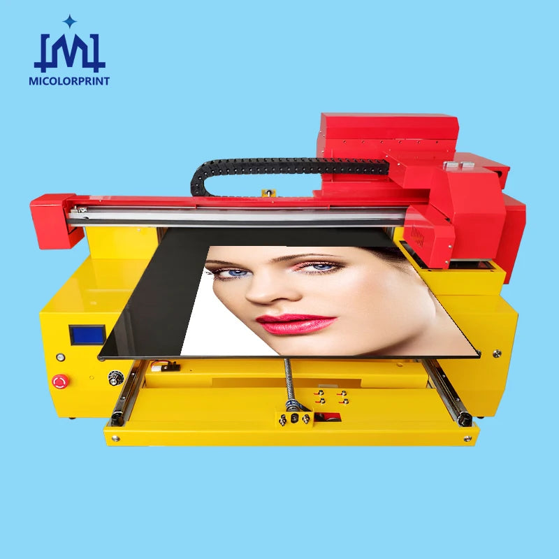 6090 Size UV LED 3D Glass Ceramic Wood Acrylic Bottle Cardboard Cylinder Flatbed Printer Printing Machine