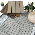WPC PVC Wood Plastic Composite Flooring Tiles Anti-Slip Interlocking Drainage Garage Floor Tiles European Design for Outdoor Use