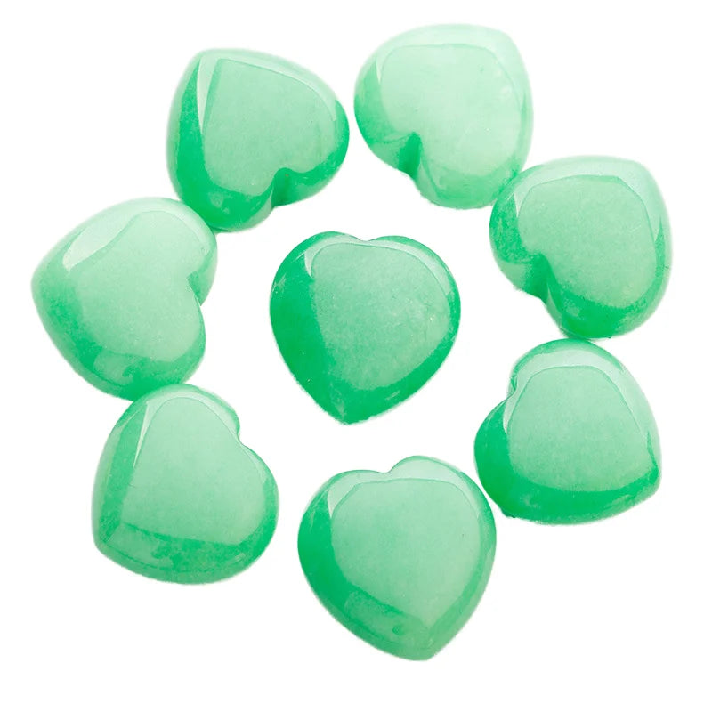 HZ Wholesale Natural Gemstone Healing Crystal Stones Chakra Heart Stone Charm Pendant for Jewellery Accessories