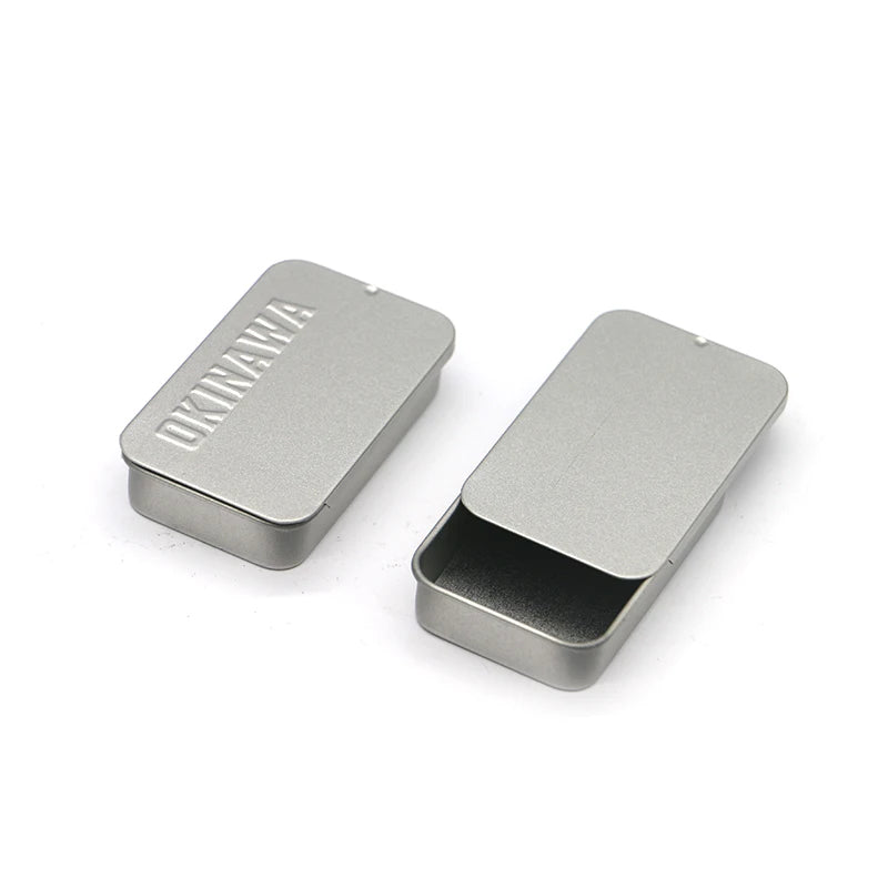 Wholesale Robust Multi-functional Rectangular Metal Mint Tin Box with Sliding Lid