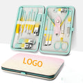 Manicure and Pedicure Kits Stainless Steel Nail Clipper Set 18pc Professional Grooming Kits Nail Care Tools