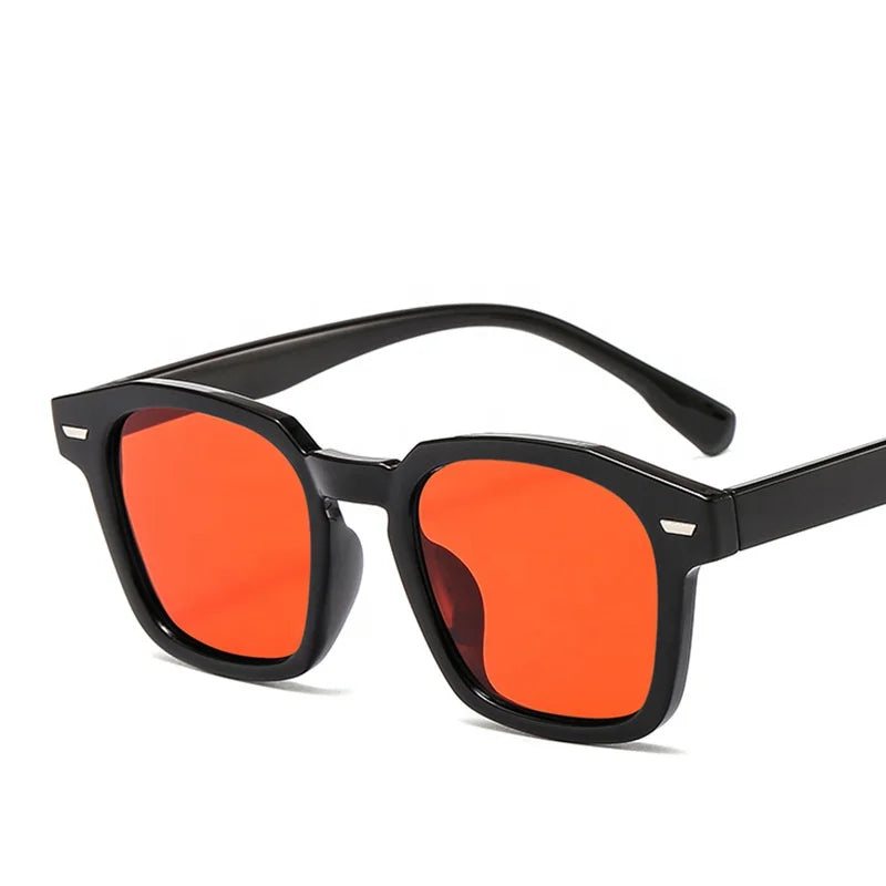 New Arrival Custom Logo Fashion Trendy Design Square Shape Unisex Sunglasses Sun Glasses