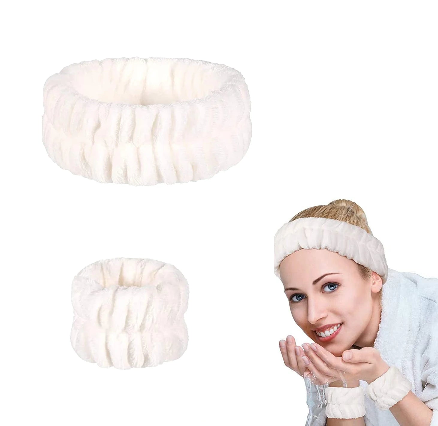 Soft Unisex Facial Makeup Headband with Non-slip Sporty Style in 7 Colors for Beauty Salon Use