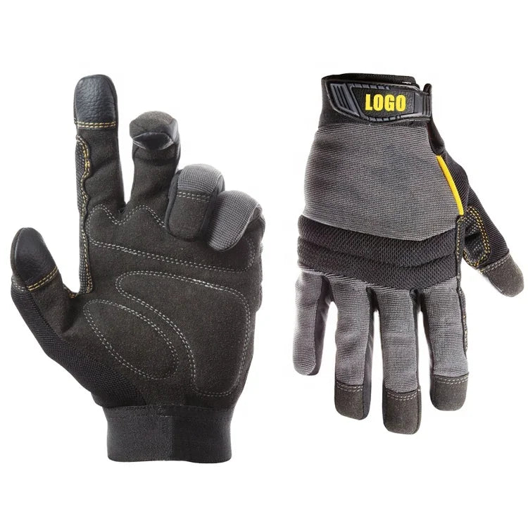 ENTE SAFETY Anti Vibration Anti-slip Safety Hand Gloves for Mechanical Work