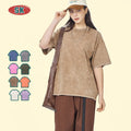 Wholesale Acid Washed Vintage 220 Gsm Cotton t Shirts Oversized Boxy Fit Cropped Tshirt Men