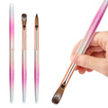 Kolinsky Acrylic Nail Brush Set 3D Pure Handmade Nail Brushes for Acrylic Application Professional Nail Art Brush