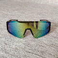 Cycling Sunglasses for Men Outdoor Sports Kids Rimless UV400 Protection Anti-Radiation White Orange One Piece