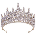 2025 New Bridal Crown Tiara Rhinestone Wedding Big Crown Braids Crown Wedding Accessories