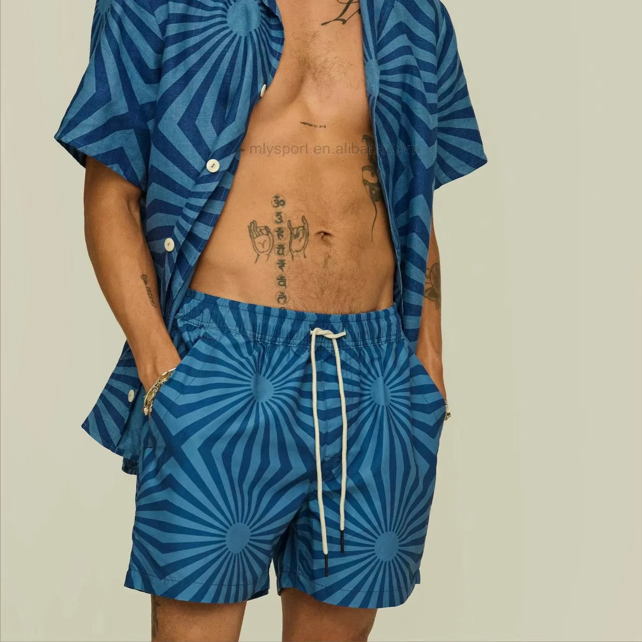 Custom Men Water Proof Custom Swimming Shorts 2023 Luxury Swimming Trunks Mens Swimsuit