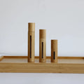 Bamboo Empty Lipgloss Tubes Mascara Cosmetic Makeup Bottles Lipstick Tubes Lip Gloss Wood Tubes Makeup Refillable Bottles