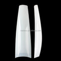 XXL Acrylic Coffin False Nail Tips Straight Side Curve Top Professional Style Fingernail Art 504pcs PS Box Package