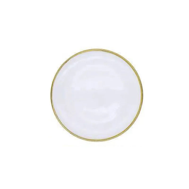 Creative Phnom Penh Transparent Glass Plate Fruit Western Steak Plate