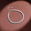 Retro S925 Sterling Silver Double Layered Starry Sky Silver Beads Bracelets Jewelry for Women Girls Gift Accessories YB-XY-342