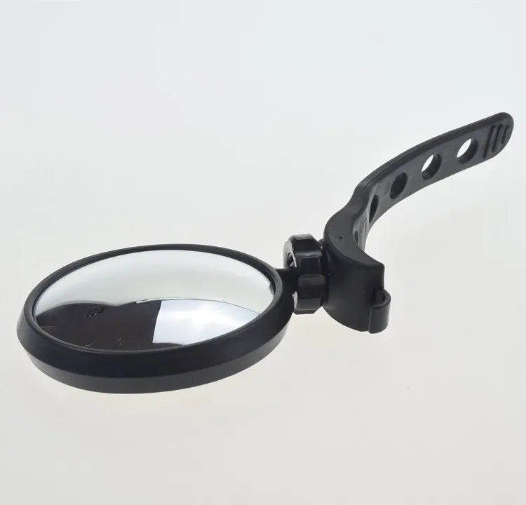 Adjustable Wide Angle Back View Bicycle Rear View Side Mirror for BMX Mountain Bike Road Bike-Durable Unbreakable Rubber