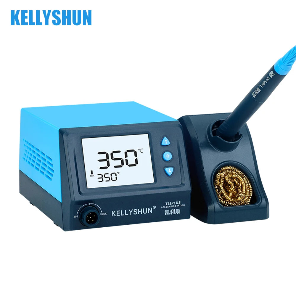 KELLYSHUN T12 75W Electric Soldering Iron Constant Adjustable Temperature Welding Repair Digital Display SMD REWORK STATION