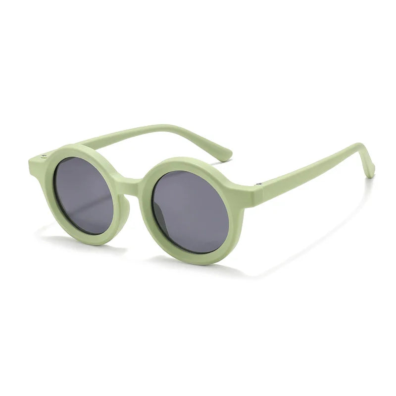 2024 New Fashion Round Frame Silicone Polarized Sunglasses Children Sunglasses UV400 Children Sun Glasses Custom Logo