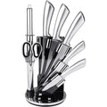 RTS Professional Kitchen Knives Stainless Steel Knife Set Chef Kitchen Knife Set with Spinning Block