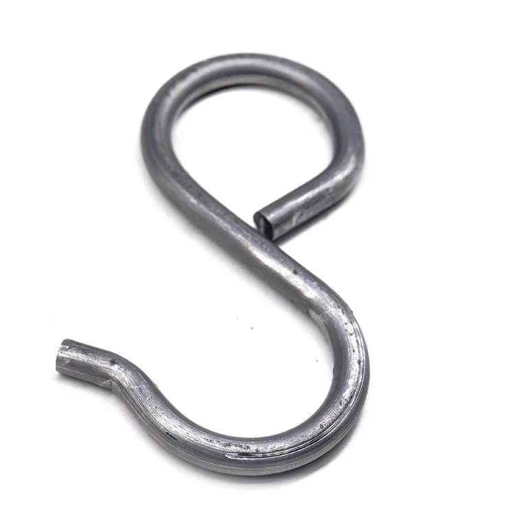 Customized s Shape Hook Pack Black Swivel  Stainless Steel Wire Form s Shaped Snap Hook
