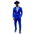 Tailored Royal Blue Slim Fit Men Suits Wedding Blazers +Pants Male Tuxedo Groom Wear 2 Pieces Prom Suits Set for Men