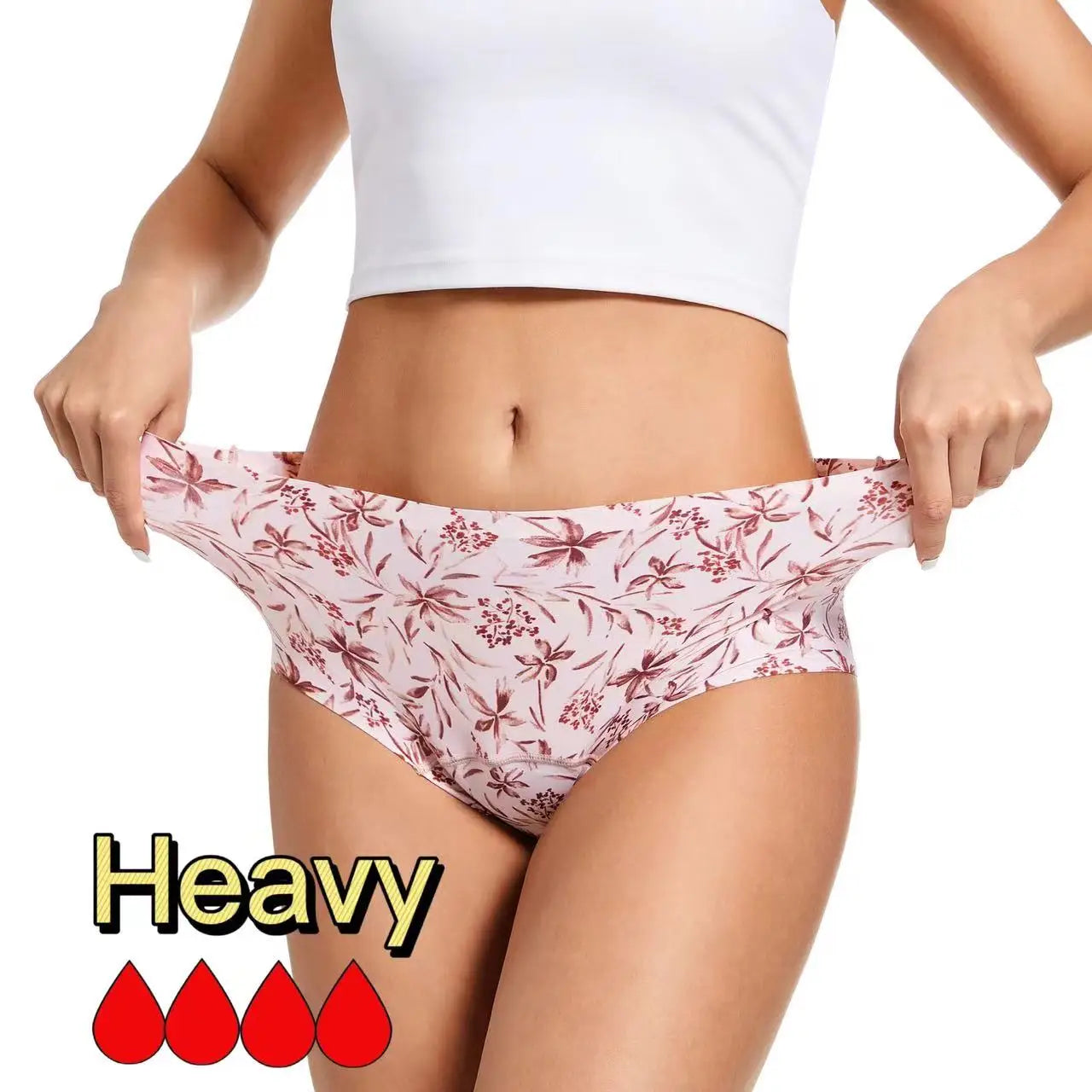 Large Flow Menstrual Leak Wholesale Young Girls Women's Period Panties Leak Cotton Printed Panties