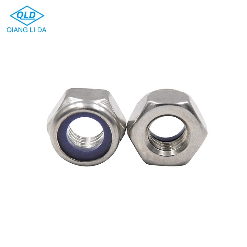 Stainless Steel Hex Nylon Insert Lock Nuts (DIN985)-A2-70 Grade for Mining & Healthcare Applications OEM/ODM Service