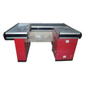 Stainless Steel Supermarket Checkout Grocery Store Checkout Counter with Cabinet