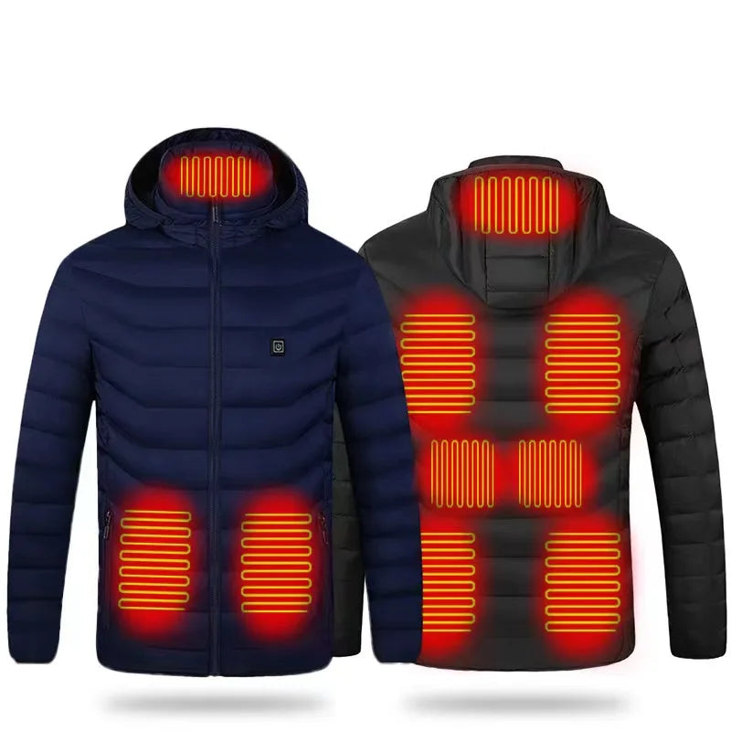 Custom Battery Heating Winter Coat Jacket Men Women Usb Rechargeable Electric Heated Jacket