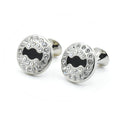Wholesale Crystal Diamond Elegant Cufflinks Custom Men's Suit Shirt Fashion Accessory Wedding Tuxedo Trendy Jewelry Gift Set