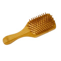 16cm Eco-Friendly Two-Piece Hairbrush Bamboo and Silicone Round Shape Stocked for Home Use