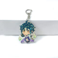 Bulk Custom Double Sided Printing Shape Cartoon Resin Acrylic Keychain Ring Acrylic Holographic Charm