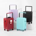 Manufactory Carry on PC Hardside Suitcase Luggage with Front Pocket USB Charging Port Spinner Trolley for Luggage with TSA Locks