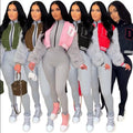 Fashion Jacket Winter Women's Outdoor Wear Crop Tops Baseball Jacket Women Patchwork Furry Sleeve Baseball Jacket