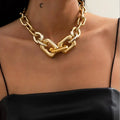 Punk Exaggerated Thick Curb Cuban Choker Necklace for Women Gold Color Chunky Chain Collar Necklaces Collier Jewelry